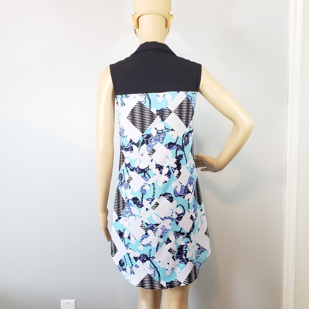 Peter Pilotto Button Down Sleeveless Shift Dress - image 2